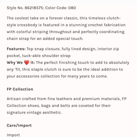 Free People Sweet Emotions Crossbody Clutch - Picture 6 of 7